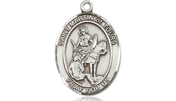 [8200SS] Sterling Silver Saint Martin of Tours Medal
