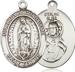 [8206SS] Sterling Silver Our Lady of Guadalupe Medal
