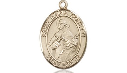 [8208GF] 14kt Gold Filled Saint Maria Goretti Medal