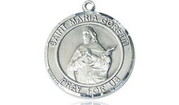 [8208RDSS] Sterling Silver Saint Maria Goretti Medal