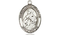 [8208SSY] Sterling Silver Saint Maria Goretti Medal - With Box