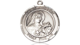 [8210RDSS] Sterling Silver Saint Therese of Lisieux Medal