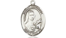 [8210SSY] Sterling Silver Saint Therese of Lisieux Medal - With Box