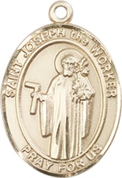 [8220GF] 14kt Gold Filled Saint Joseph the Worker Medal