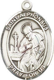 [8221SS] Sterling Silver Saint Alphonsus Medal