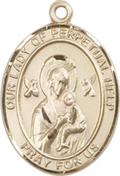 [8222GF] 14kt Gold Filled Our Lady of Perpetual Help Medal