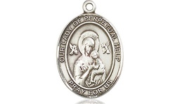 [8222SS] Sterling Silver Our Lady of Perpetual Help Medal