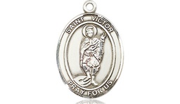 [8223SS] Sterling Silver Saint Victor of Marseilles Medal