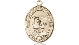 [8224GF] 14kt Gold Filled Saint Elizabeth Ann Seton Medal