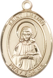 [8226GF] 14kt Gold Filled Saint Lillian Medal