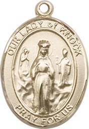 [8246GF] 14kt Gold Filled Our Lady of Knock Medal