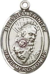 [8249SS] Sterling Silver Blessed Trinity Medal