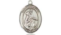 [8250SS] Sterling Silver Saint Isabella of Portugal Medal