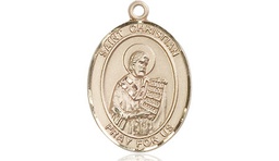 [8257GF] 14kt Gold Filled Saint Christian Demosthenes Medal