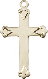 [0651YKT] 14kt Gold Cross Medal