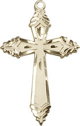 [0665YKT] 14kt Gold Cross Medal