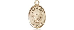 [9044KT] 14kt Gold Holy Spirit Medal