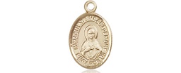 [9337KT] 14kt Gold Immaculate Heart of Mary Medal