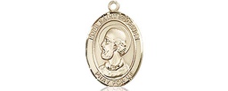 [9352KT] 14kt Gold Pope St Eugene I Medal