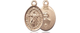[9366KT] 14kt Gold Divine Mercy Medal