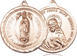 [0203FKT] 14kt Gold Our Lady of Guadalupe Medal