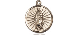 [0601FKT] 14kt Gold Our Lady of Guadalupe Medal