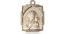 [0804CZKT] 14kt Gold Our Lady of Czestochowa Medal