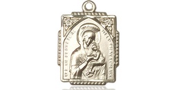 [0804HKT] 14kt Gold Our Lady of Perpetual Help Medal