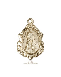 [0822FKT] 14kt Gold Our Lady of Guadalupe Medal
