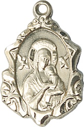 [0822HKT] 14kt Gold Our Lady of Perpetual Help Medal