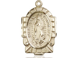 [2080KT] 14kt Gold Our Lady of Guadalupe Medal