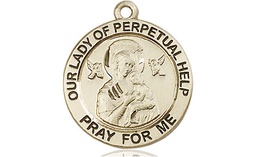 [4062KT] 14kt Gold Our Lady of Perpetual Help Medal