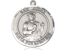 [7060RDSPSS] Sterling Silver San Judas Medal