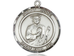 [7060RDSS] Sterling Silver Saint Jude Medal