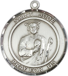 [7060RDSS] Sterling Silver Saint Jude Medal