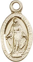 [4121MKT] 14kt Gold Miraculous Medal