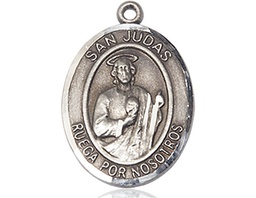 [7060SPSS] Sterling Silver San Judas Medal