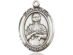 [7061SS] Sterling Silver Saint Kateri Tekakwitha Medal