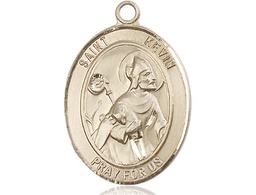 [7062GF] 14kt Gold Filled Saint Kevin Medal