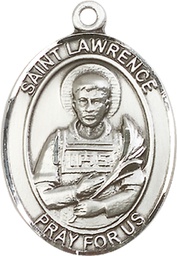 [7063SS] Sterling Silver Saint Lawrence Medal