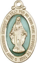 [4145EMKT] 14kt Gold Miraculous Medal