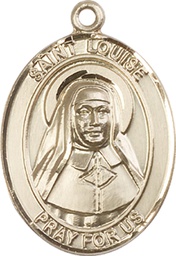 [7064GF] 14kt Gold Filled Saint Louise de Marillac Medal