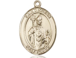 [7067GF] 14kt Gold Filled Saint Kilian Medal
