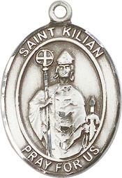 [7067SS] Sterling Silver Saint Kilian Medal