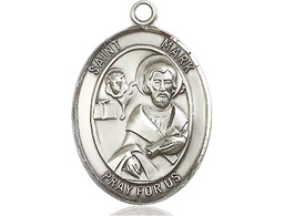 [7070SS] Sterling Silver Saint Mark the Evangelist Medal