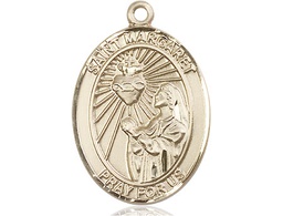 [7072GF] 14kt Gold Filled Saint Margaret Mary Alacoque Medal