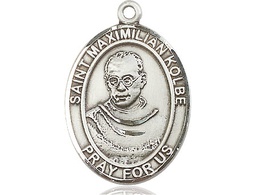 [7073SS] Sterling Silver Saint Maximilian Kolbe Medal