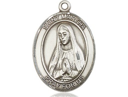 [7075SS] Sterling Silver Saint Martha Medal