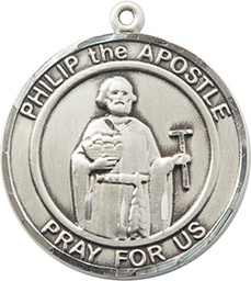[7083RDSS] Sterling Silver Philip the Apostle Medal