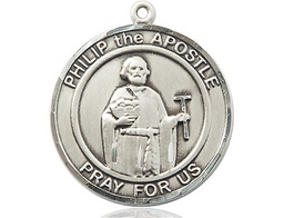 [7083RDSS] Sterling Silver Philip the Apostle Medal